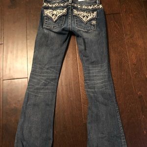 EUC Miss Me Boot Cut Jeans size 7 (girls)